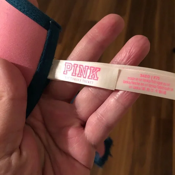 EUC! Victoria’s Secret PINK Date Racerback; Front Closure; Deep Teal; 34DD - Picture 9 of 10